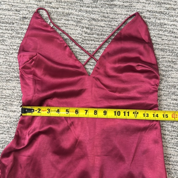 NWT MORE TO COME Regina Maxi Dress in Fuchsia Medium Revolve - Picture 11 of 15